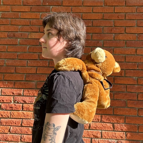 Teddy bear plush backpack - Picture 10 of 14